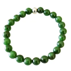 Jade nephrit grün Edelstein Stretch Armband Längen Wahl