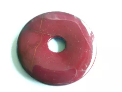 Mookait Edelstein Donut rot 4 cm Anhänger