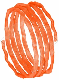Seidenband Habotai mandarin orangerot 100 cm