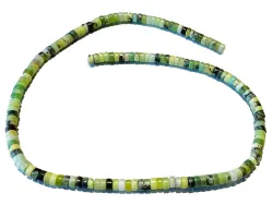 Serpentin (Chinajade) grün Edelsteinkette Heishi Button Längen Wahl