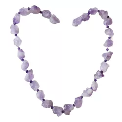 Amethyst violett Halskette Rohstein Größenwahl