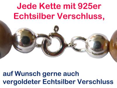 Tigerauge gelb Kugel Edelstein Kette Halskette Längenwahl