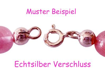 Erdbeerquarz Cherryquarz Hämatit rosa rosé Designerkette Edelstein Kette Längenwahl