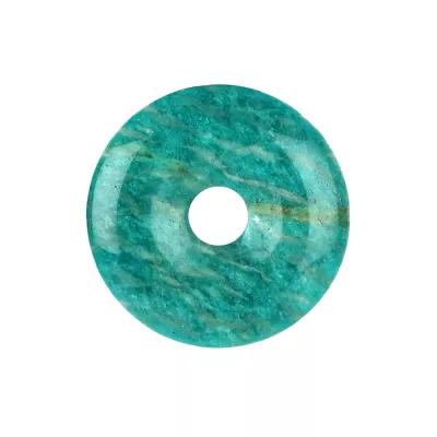 Amazonit blaugrün Edelstein Donut 4 cm
