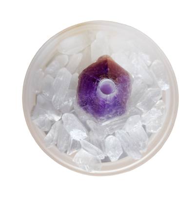 Amethyst violett Edelstein Zimmer Brunnen komplett Set mit Pumpe