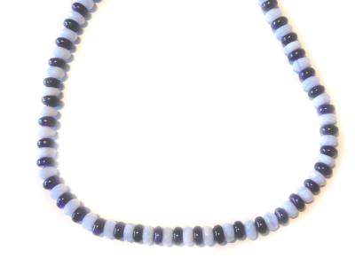 Amethyst Chalcedon Button Edelstein Kette Halskette Collier