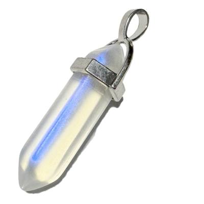 Angel Aura Bergkristall bedampft Edelstein Stab Zweiender Anhänger Kettenanhänger