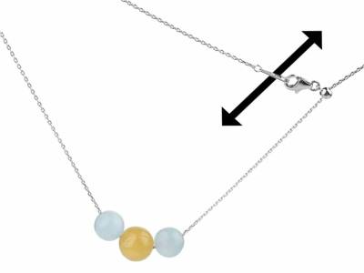 Ankerkette Kette Silber rhodoniert 70 cm längenverstellbar 0,6mm Silikonstopper