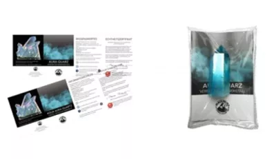 Aqua Aura Kristall Spitze poliert zum Aufstellen