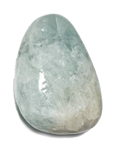 Aquamarin blaugrün TropfenTrommelstein Edelstein Heilstein Anhänger gebohrt