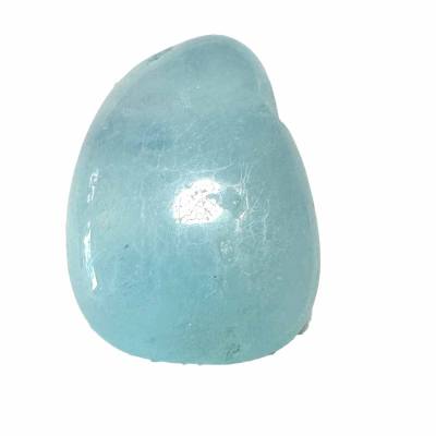 Aquamarin Trommelstein blau gebohrt RESTPOSTEN