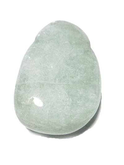 Aquamarin blaugrün TropfenTrommelstein Edelstein Heilstein Anhänger gebohrt