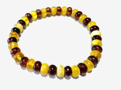 Bernstein Edelstein Armband Button Elastik Armband multicolor