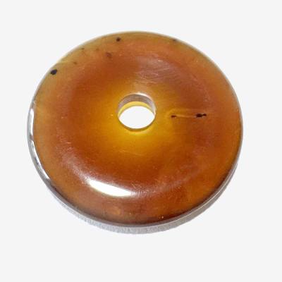 Bernstein braun cognac Donut 4 cm