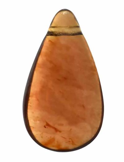Bernstein braun großer Tropfen Anhänger gebohrt Ketten Anhänger