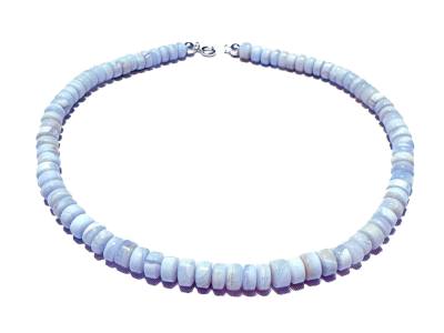 Chalcedon Edelstein Scheiben Kette Größenwahl