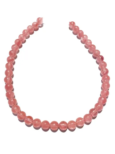 Erdbeerquarz Cherryquarz Edelstein Kette Größenwahl