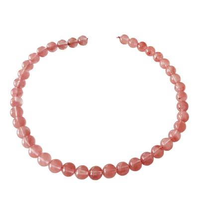 Erdbeerquarz Cherryquarz Edelstein Kette Größenwahl