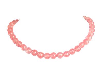 Erdbeerquarz Cherryquarz Edelstein Kette Größenwahl