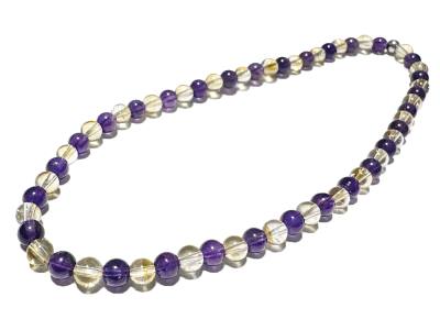 Citrin Zitrin gelb Amethyst violett Edelstein Heilstein Fußkettchen Längenwahl