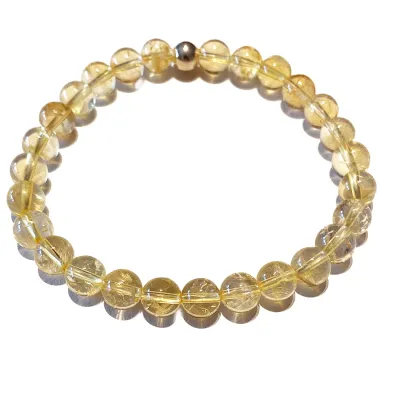 Citrin gelb Edelstein Armband Stretcharmband
