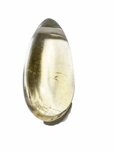 Citrin natur echt Edelstein Ketten Anhänger Trommelstein gebohrt