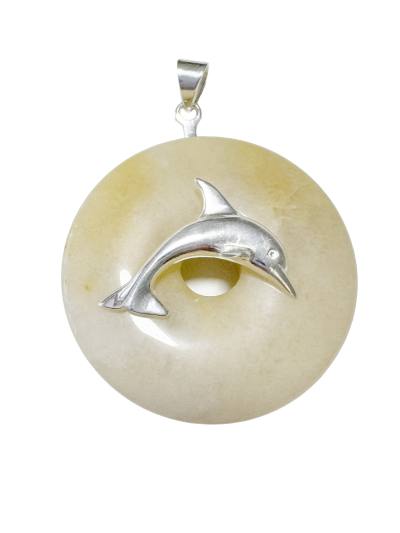 Donuthalter Delfin 925 Silber für Donut ab 3 cm