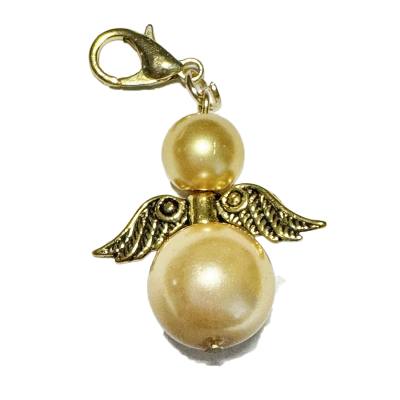 Schutzengel Engel golden Charm Kette Anhänger Handyband