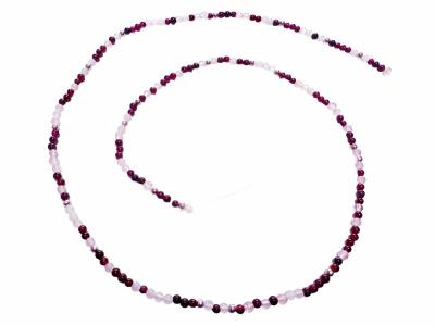 Edelstein Brillenkette Granat Rosenquarz Echtsilber Perlen Brillenband Längenwahl