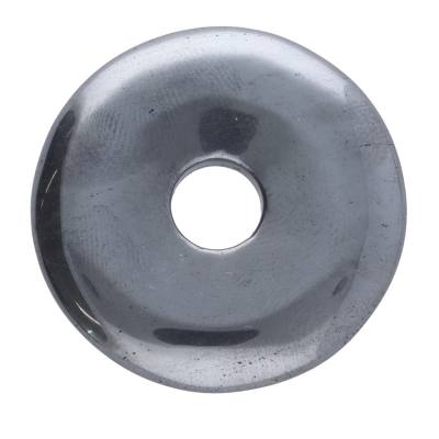 Hämatit bedampft Blutstein Edelstein Donut Ketten Anhänger 3 cm