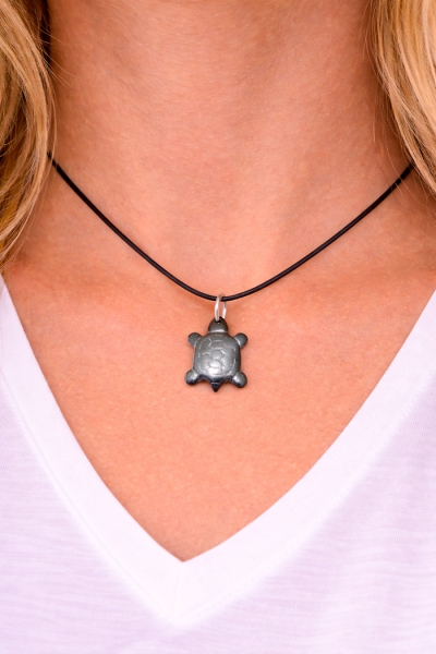 Hämatit Schildkröte Ketten Anhänger