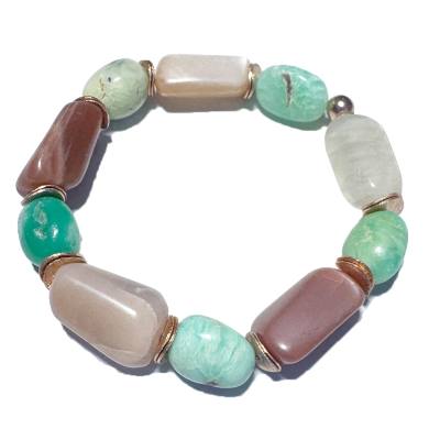 Herbsttyp Edelstein Armband Herbstfarben Cryospras Mondstein Längen Wahl
