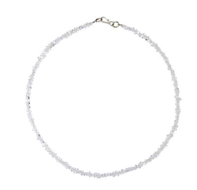 Herkimer Diamant kristallklar Edelstein Kette 45 cm
