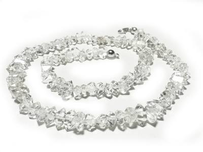 Herkimer Diamant kristallklar Nugget Edelstein Kette Längenwahl