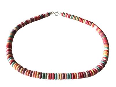 Howlith Edelstein Button Kette bunt multicolor Größenwahl