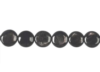 Hypersthen Coin Edelstein Kette Längen Wahl