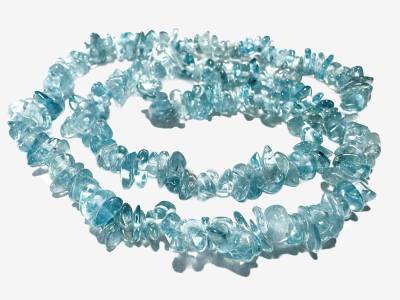 Apatit Edelstein Heilstein Splitter Kette Halskette blau-grün