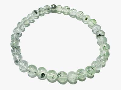 Prehnit Edelstein Kugel Armband grün 6mm Längenwahl