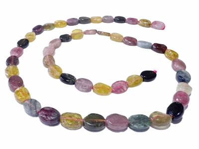 Turmalin multicolor Edelstein Nugget Halskette Collier Längenwahl