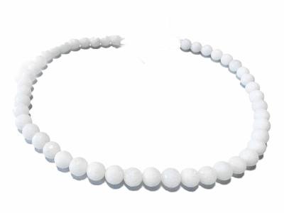 Jade weiß facettiert Edelstein Kette Längenwahl