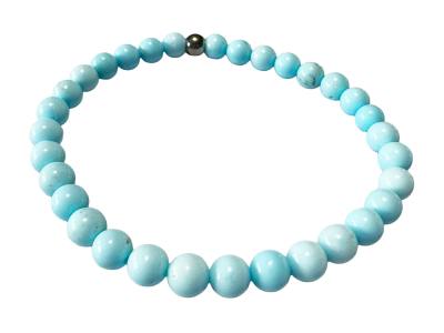 Jade hellblau Kugel 6 mm Edelstein Stretch Armband Längen Wahl