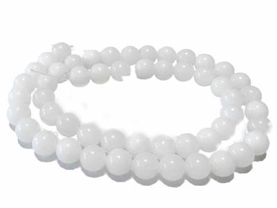 Jade weiß Edelstein Kette Längenwahl