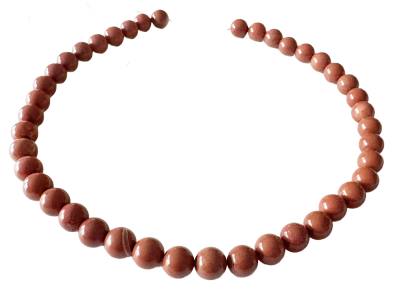 Jaspis rot Edelstein Kugelkette Halskette Collier Größenwahl