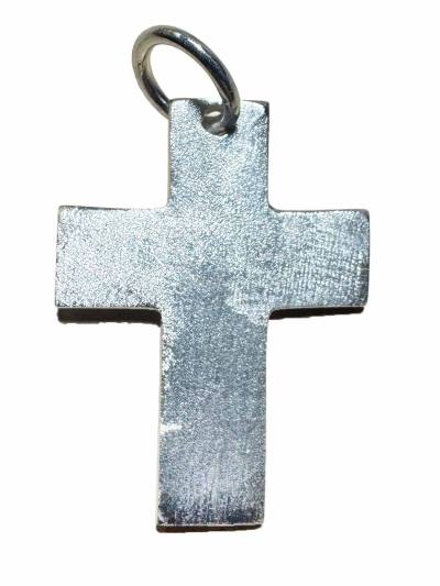 Kreuz Passionskreuz Anhänger matt 925 Echtsilber