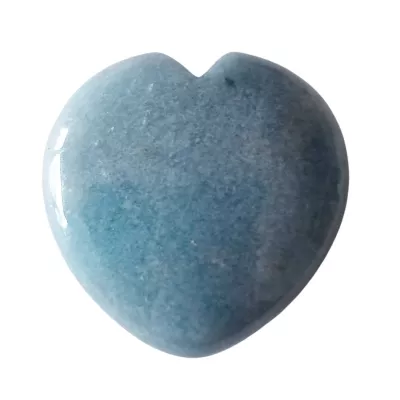 Lazulith Trolleit blau Edelstein Herz Handschmeichler Taschenstein