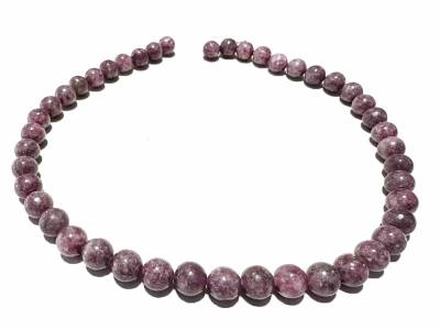 Lepidolit Edelstein Kugel Kette lila flieder 10mm Längenwahl