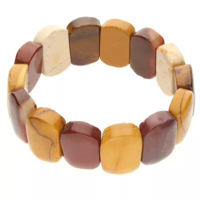 Mookait Board Edelstein Stretch Armband mehrfarbig