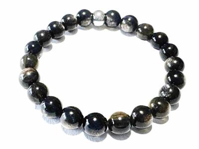 Muskovit Edelstein Kugel Armband 8 mm Längen Wahl