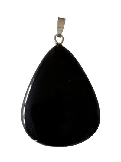 Obsidian schwarz mit Goldschimmer Edelstein Ketten Silber Anhänger