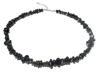 Onyx schwarz Edelstein Barock Kette- SELBSTBEWUSSTSEIN -